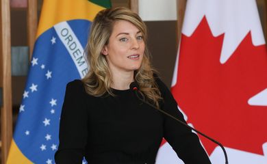 Brasília-DF 27/06/2023 - A ministra dos Negócios Estrangeiros do Canadá, Mélanie Joly, durante a 4ª Reunião do Diálogo da Parceria Estratégica Brasil-Canadá, no Palácio do Itamaraty. Foto: Antônio Cruz/Agência Brasil