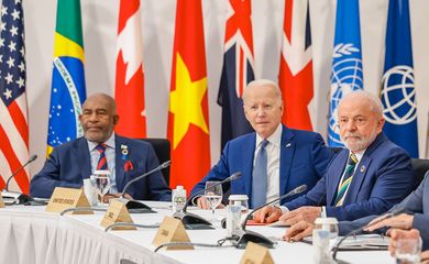 20.05.2023 - Presidente da República, Luiz Inácio Lula da Silva, durante Sessão de trabalho do G7 + países convidados e organizações internacionais: “Trabalhando juntos para enfrentar múltiplas crises”.
Hiroshima, Japão.

Foto: Ricardo Stuckert