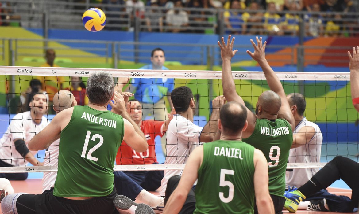 Rio de Janeiro - Na Paralimpíada Rio 2016, Brasil perde por 3 a 2 para o Egito no voleibol (Tomaz Silva/Agência Brasil)