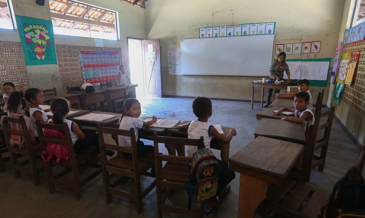 Comunidade de Mentai - Escola Municipal de Ensino Fundamental São Sebastião (José Cruz /Agência Brasil)