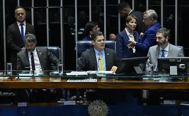 Plenário do Senado Federal durante sessão deliberativa ordinária.
Na pauta, o PLP 234/2020, projeto de lei complementar que busca estimular a contratação de micros e pequenas empresas em processos de licitação pública.