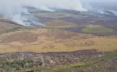 Corumbá-MS 20/09/2024 Polícia Federal deflagrou na manhã desta sexta-feira (20/9) a Operação Prometeu para combater os crimes de incêndio, desmatamento, exploração ilegal de terras da União, entre outros, na região de Corumbá/MS. Foto Polícia Federal/MS