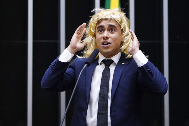 Brasília (DF) - O deputados, Nikolas Ferreira (PL - MG), discursa na tribuna da Camara dos Deputados durante sessāo deliberativa
 Foto: Pablo Valadares/Câmara dos Deputados