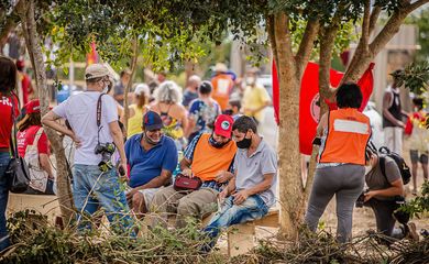 23/08/2023, Famílias do acampamento Cícero Guedes seguem lutando para que o Incra estabeleça as negociações para criação do assentamento. Foto: MST/RJ