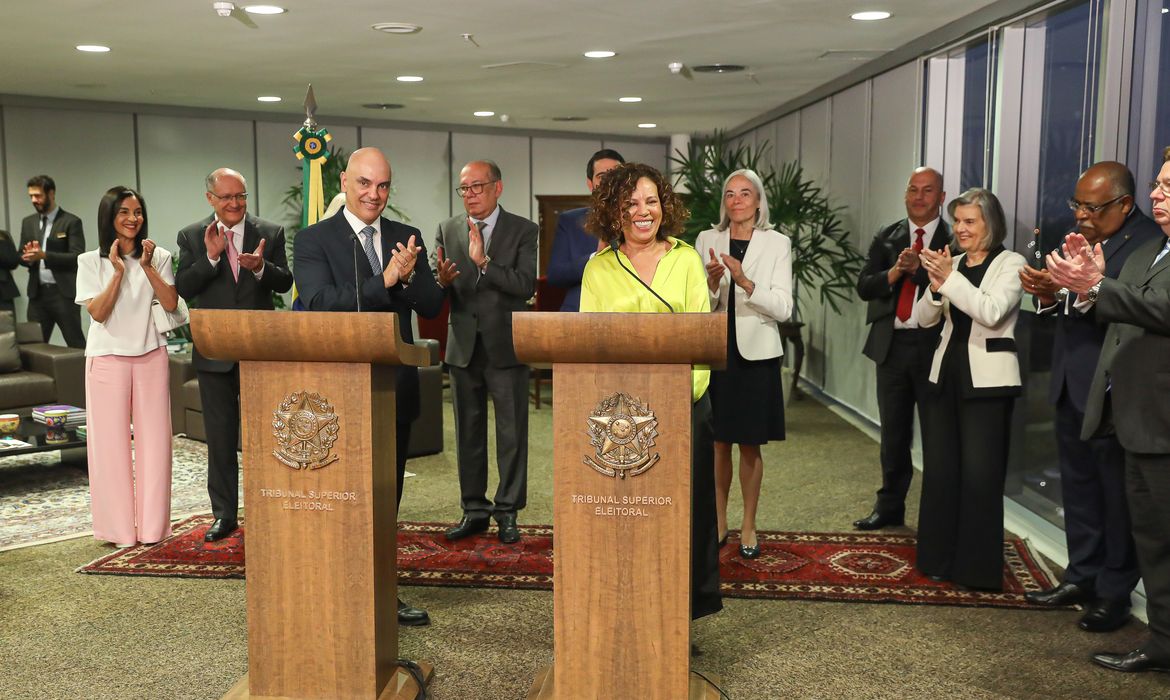 Cerimônia de posse da ministra Edilene Lobo - 08/08/2023
Foto: Antonio Augusto/Secom/TSE