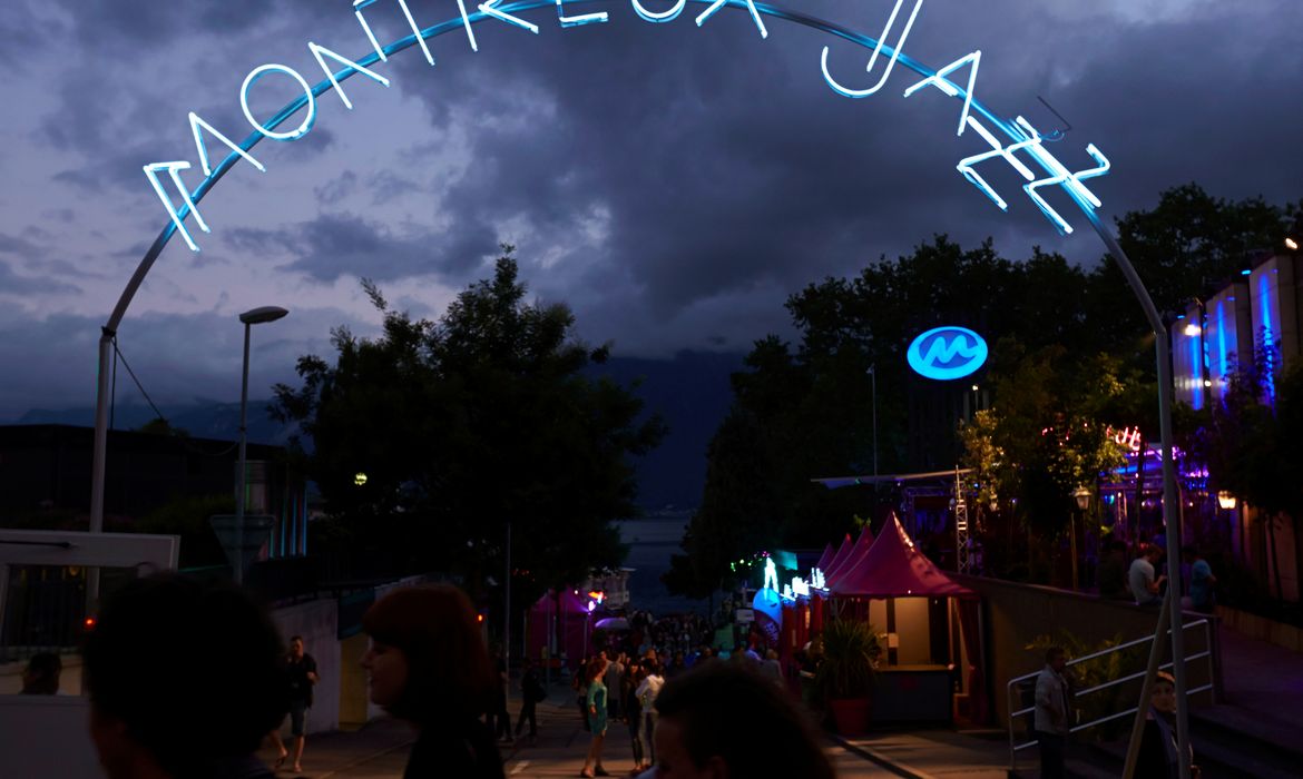 Espectadores durante o Montreux Jazz Festival em 2014