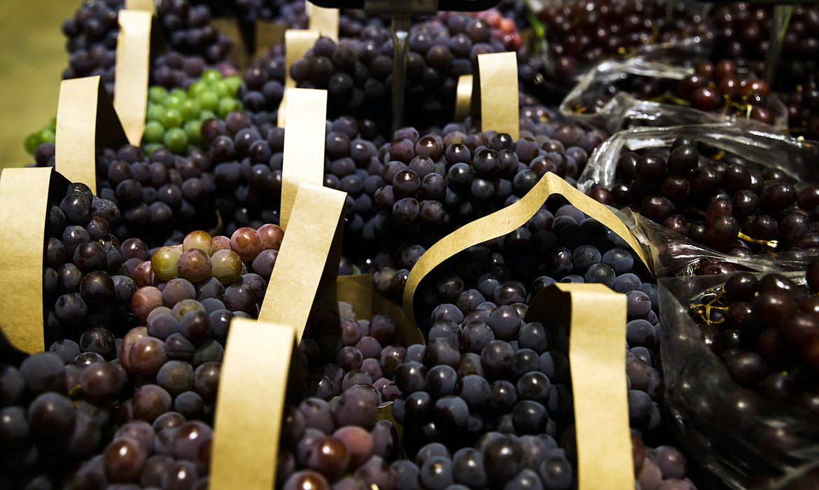 Uva, frutas, supermercado, exportação de frutas