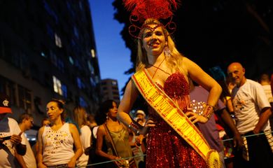 Rio de Janeiro - Desfile de dez anos do bloco Inova Que Eu Gosto, de funcionários da Finep, no bairro do Flamengo (Fernando Frazão/Agência Brasil)
