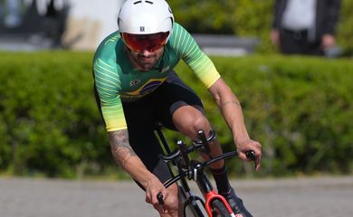 Chaman é bronze na etapa da Bélgica da Copa do mundo de ciclismo paralímpico, em 05/05/2023
