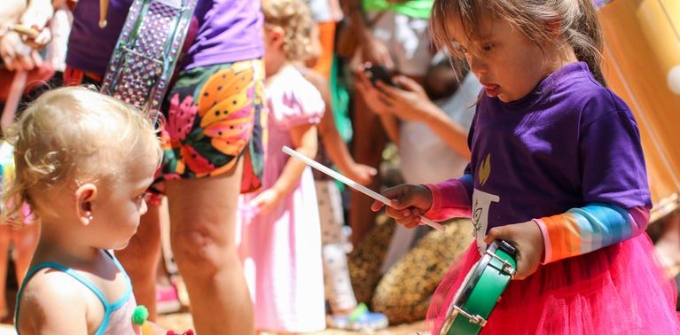 Crianças no carnaval 