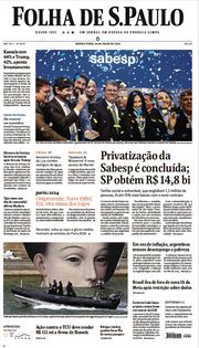 Capa do Jornal Folha de S. Paulo Edição 2024-07-24