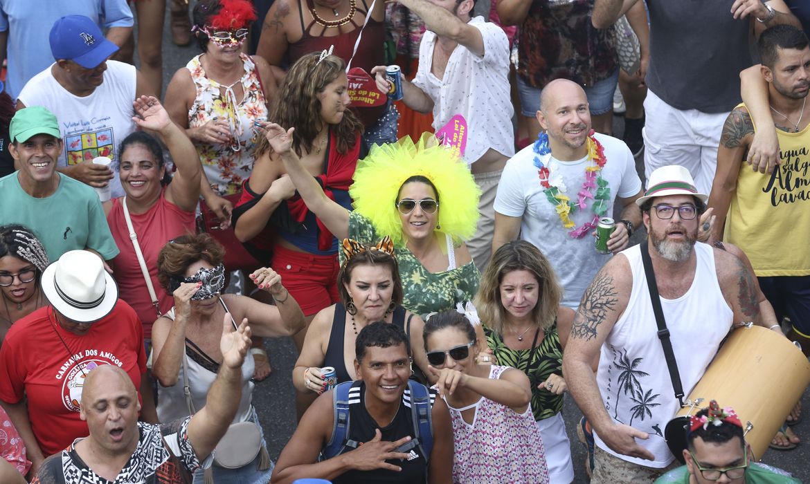 Brasília - Tradicional e irreverente, o bloco de carnaval O Pacotão desfila pelas ruas da capital  (Valter Campanato/Agência Brasil)