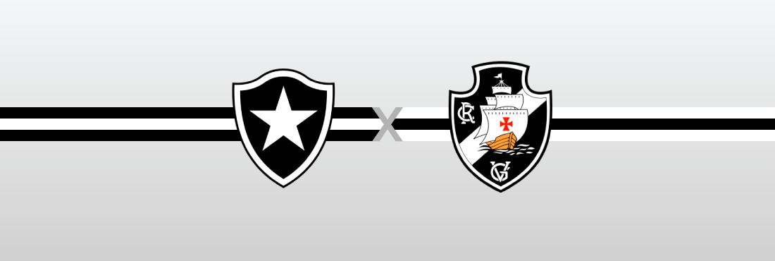 Escudos das equipes do Vasco e do Botafogo