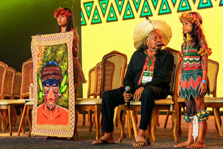 Audiovisual/PR Belém (PA), 05.08.2023 – Diálogos Amazônico, Plenária “Mulheres na Panamazônia - Direitos, Corpos e Territórios por Justiça Socioambiental e Climática”, como parte da programação de Os Diálogos Amazônicos. 
Foto: Audiovisual/PR