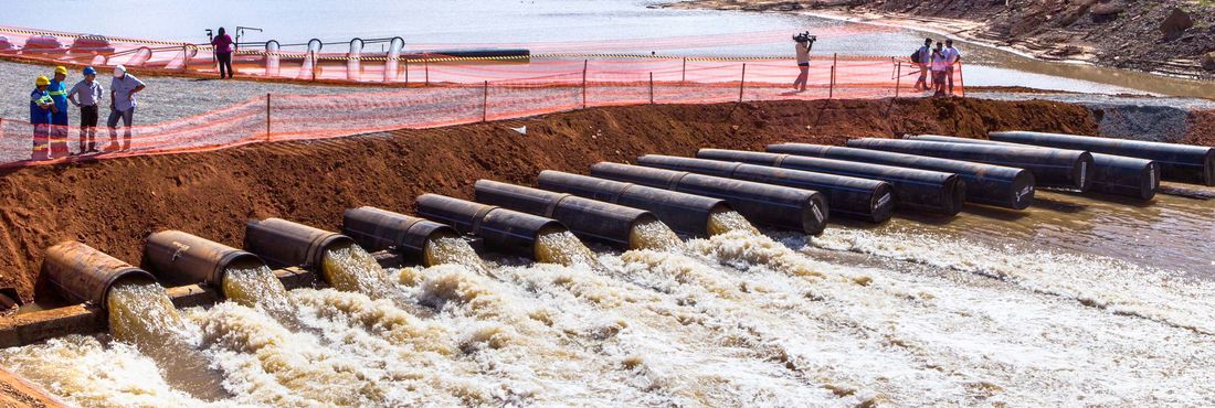 As represas de Jaguari-Jacareí, na região de Bragança Paulista, atingiram hoje (03/06), 0% da capacidade de seu volume útil