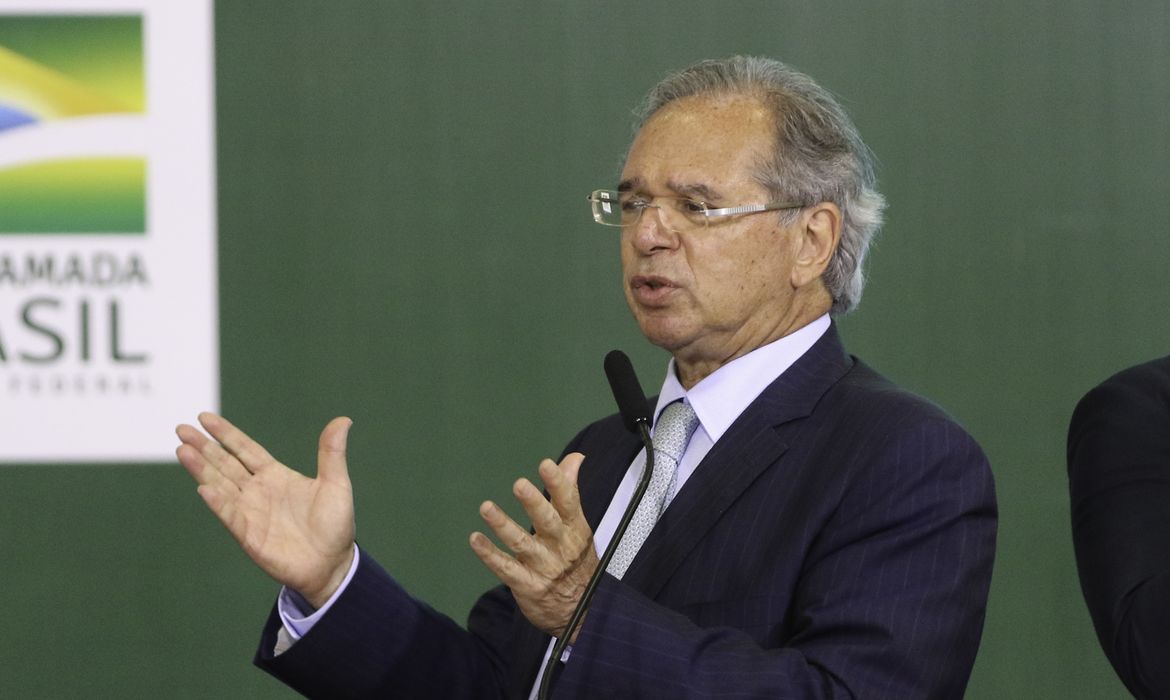 O ministro da Economia, Paulo Guedes, participa  de lançamento do Programa de Crescimento Verde do Governo federal