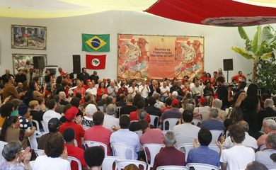 Guararema (SP), 27/01/2024 - Ato em comemoração aos 40 anos do MST na Escola Nacional Florestan Fernades, em Guararema, interior de São Paulo, com a presenca de ministros. Foto Paulo Pinto/Agência Brasil