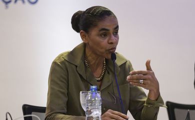 A candidata à Presidência da República, Marina Silva (Rede) participa do debate 