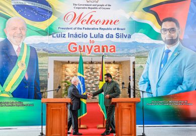 29.02.2024 - Presidente da República, Luiz Inácio Lula da Silva, durante declaração à imprensa com o Presidente da República Cooperativa da Guiana, Irfaan Ali - Georgetown - Guiana.
Foto: Ricardo Stuckert / PR