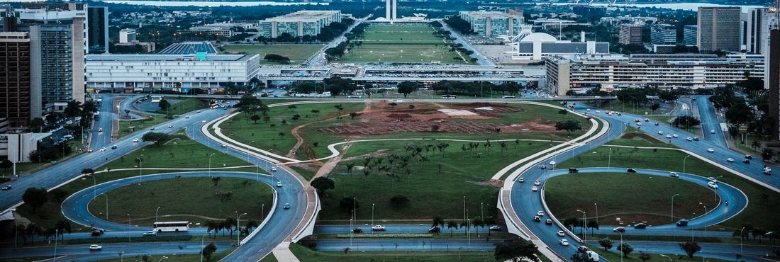 Brasília vista da Torre de TV ao entardecer