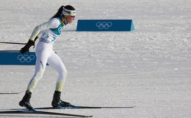 Esquiadora brasileira