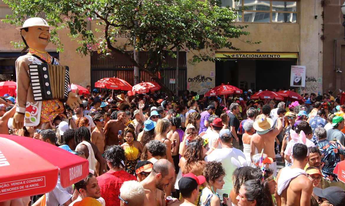 São Paulo (SP), 12/02/2024 - Desfile do bloco Forrozin Mariana Aydar na Consolação. Foto: Rovena Rosa/Agência Brasil