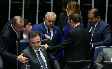 Brasília (DF) 25/10/2023 Presidente Rodrigo Pacheco durante sessão do Senado. Foto Lula Marques/ Agência Brasil