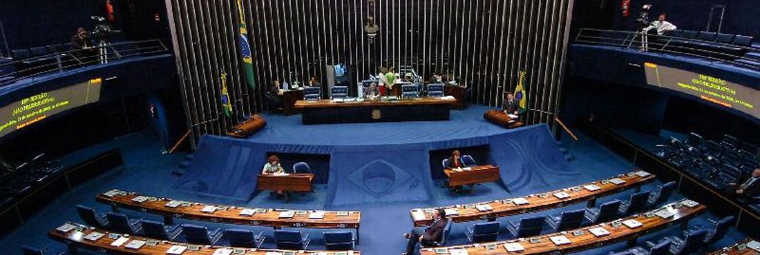 Plenário do Senado durante sessão não deliberativa