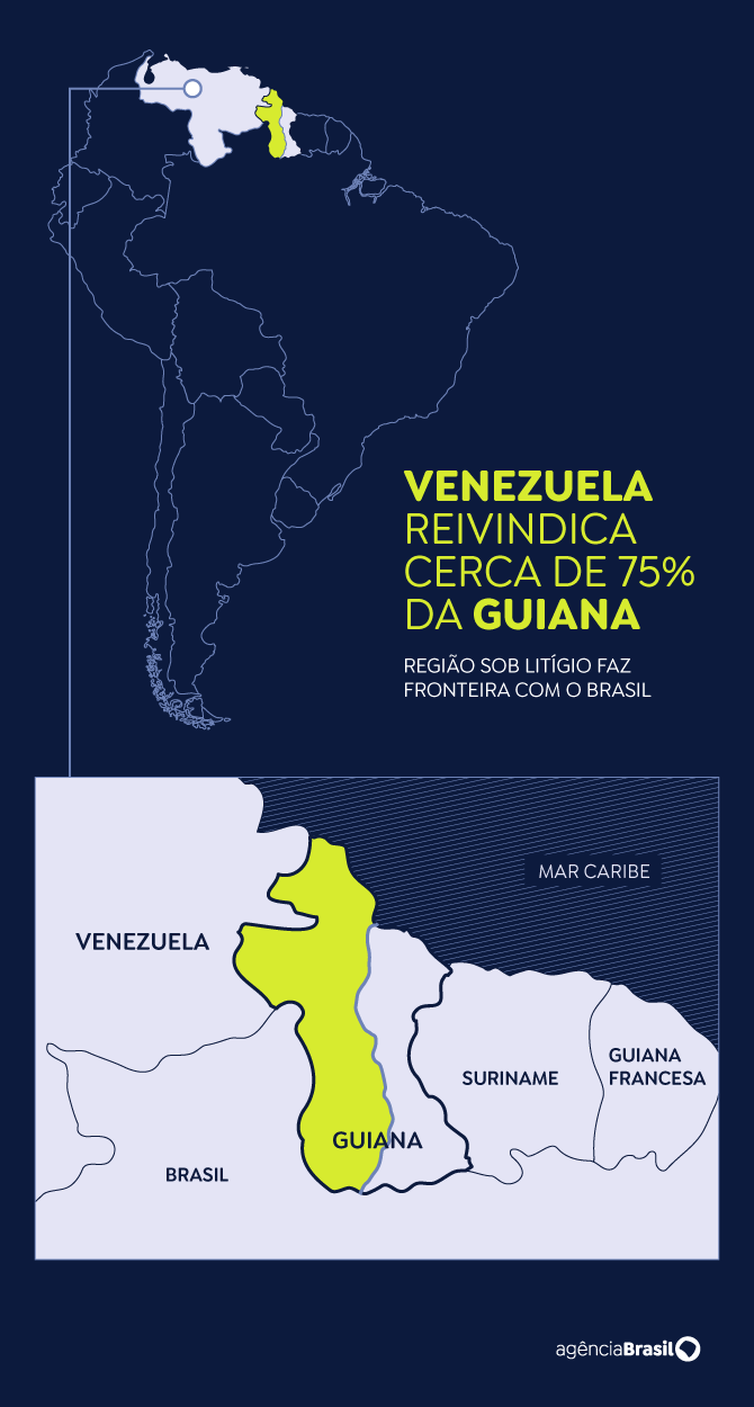 Brasil defende solução pacífica entre Venezuela e Guiana em