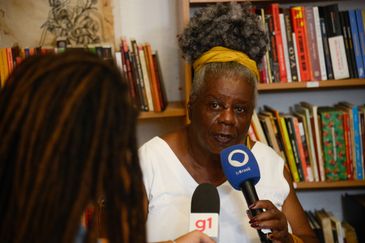 Tomaz Silva/Agência Brasil Rio de Janeiro (RJ), 20/03/2024 – A professora e escritora, Conceição Evaristo durante lançamento da Cátedra Pequena África, na sua Casa Escrevivência, na zona portuária da capital fluminense. Foto: Tomaz Silva/Agência Brasil