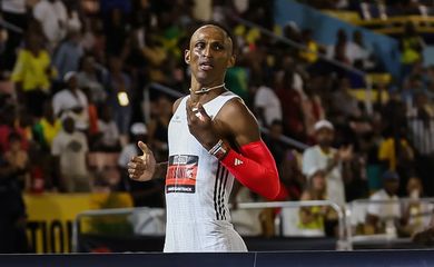 Rio de Janeiro (RJ), 05/04/2025 - Alison dos Santos vence o Grand Slam Kingston. Foto: Grand Slam Track/Instagram