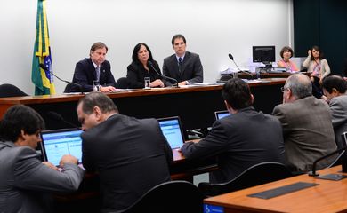 Brasília - O senador Acir Gurgacz e a presidenta da Comissão Mista de Orçamento (CMO), Rose de Freitas, durante reunião extraordinária da comissão (Antonio Cruz/Agência Brasil)