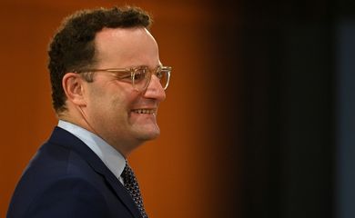 Ministro da Saúde da Alemanha, Jens Spahn, em Berlim