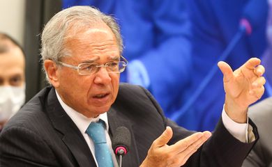 O ministro da Economia, Paulo Guedes, participa de audiência pública conjunta, de duas comissões da Câmara dos Deputados