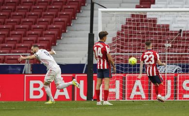 La Liga Santander - Atletico Madrid v Real Madrid -  Real empata no final com gol de Benzem, em 07/03/2021