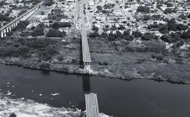 Estreiro MA 23/12/2024  Ponte Juscelino Kubitschek de Oliveira, que liga os municípios de Estreito, no Maranhão, e Aguiarnópolis, no Tocantins que desabou. Foto Prefeitura de Estreito.