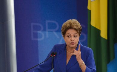 Presidenta Dilma Rousseff durante cerimônia de lançamento do Pacote Anticorrupção (José Cruz/Agência Brasil)