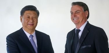 Bolsonaro se encontra com presidente chinês em Brasília