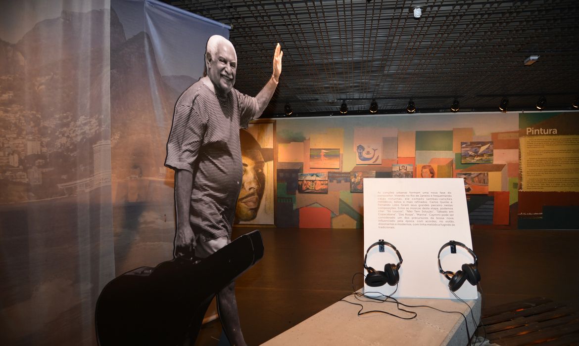 Abertura da exposição Caymmi 100 Anos, no Museu dos Correios, que celebra o centenário de nascimento de Dorival Caymmi.(José Cruz/Agência Brasil)