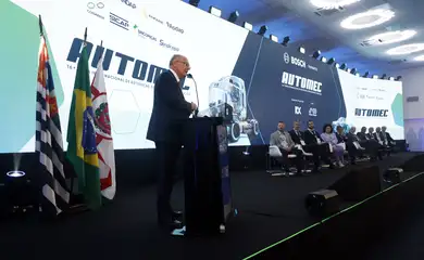 São Paulo (SP), 22/04/2025 - Vice-Presidente da República, Geraldo Alckmin, participa da abertura da AUTOMATEC - Feira Internacional de Autopeças, equipamentos e Serviços, na São Paulo Expo. Foto: Paulo Pinto/Agência Brasil