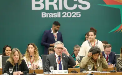 Brasília (DF) 17/06/2025 O ministro da Saúde, Alexandre Padilha, participa da 15ª Reunião de Ministros da Saúde do BRICS  Foto: Fabio Rodrigues-Pozzebom/ Agência Brasil
