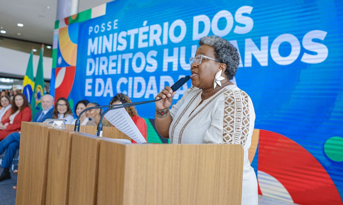 Brasília (DF), 24/09/2024 - Cerimônia de posse da Ministra dos Direitos Humanos e da Cidadania, Macaé Evaristo, no Palácio do Planalto. Foto: Ricardo Stuckert/PR