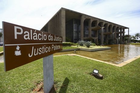 Brasília (DF), 10/04/2023 - Fachada do ministério da Justiça.