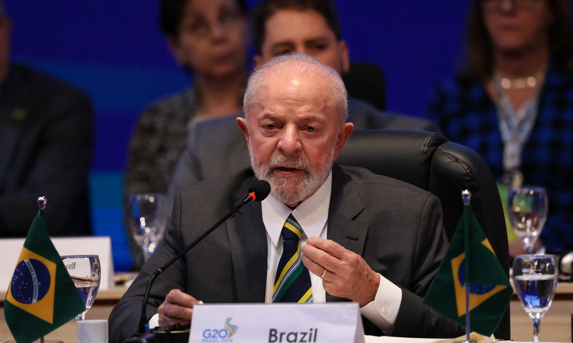 Rio de Janeiro (RJ), 24/07/2024 – O presidente do Brasil, Luiz Inácio Lula da Silva durante a Reunião da Força-Tarefa para a Aliança Global contra a Fome e a Pobreza, na Sede da Ação da Cidadania, na zona portuária do Rio de Janeiro. Foto: Tomaz Silva/Agência Brasil