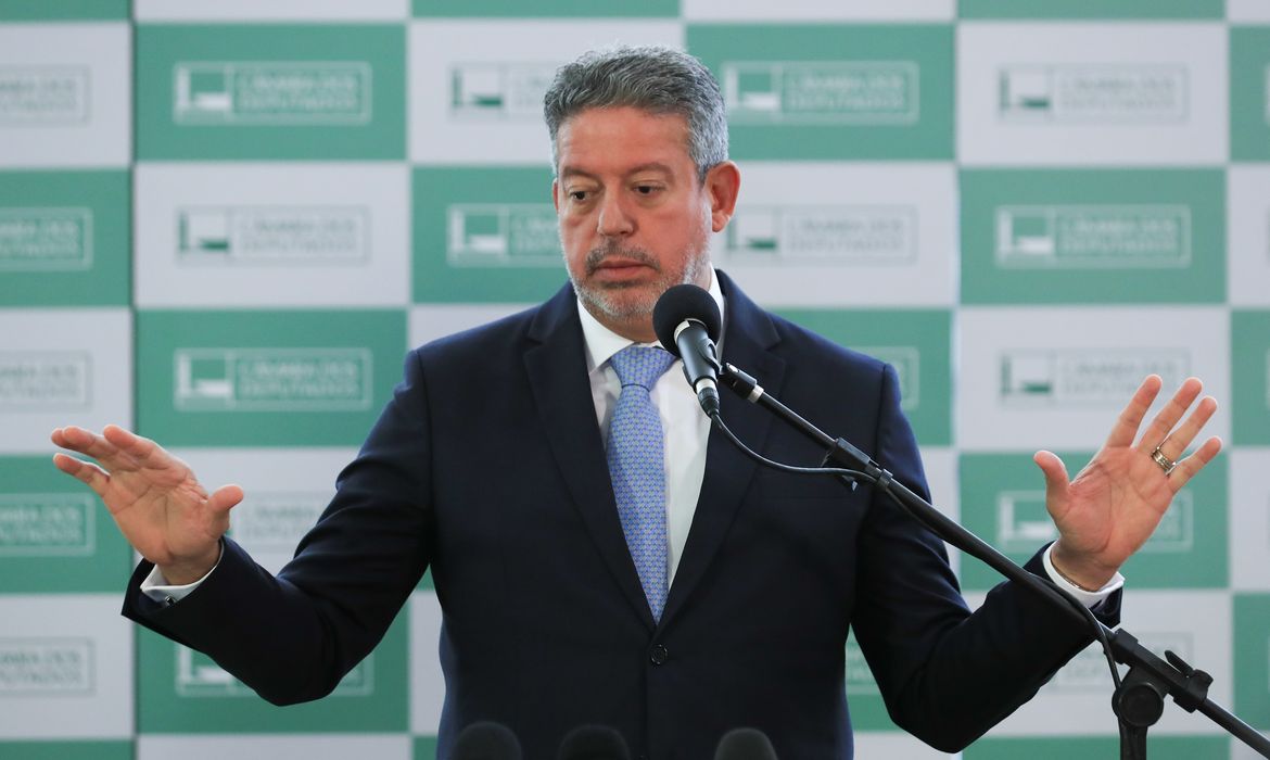 Brasília (DF), 23/03/2023, Presidente da Câmara dos Deputados, Arthur Lira, durante coletiva à imprensa no salão verde da Câmara. Foto: Lula Marques/Agência Brasil 