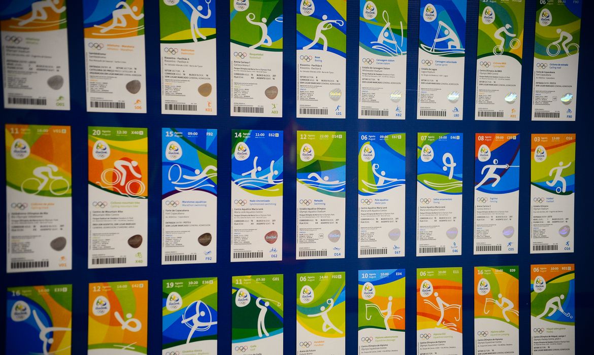 Rio de Janeiro - Ingressos para os Jogos Rio 2016 são apresentados no Comitê Rio 2016, na Cidade Nova, região central da capital fluminense  (Tomaz Silva/Agência Brasil)