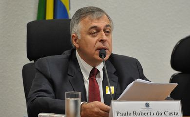 O ex-diretor de Abastecimento da Petrobras Paulo Roberto da Costa depõe na CPI da Petrobras no Senado (Antonio Cruz/Agência Brasil)