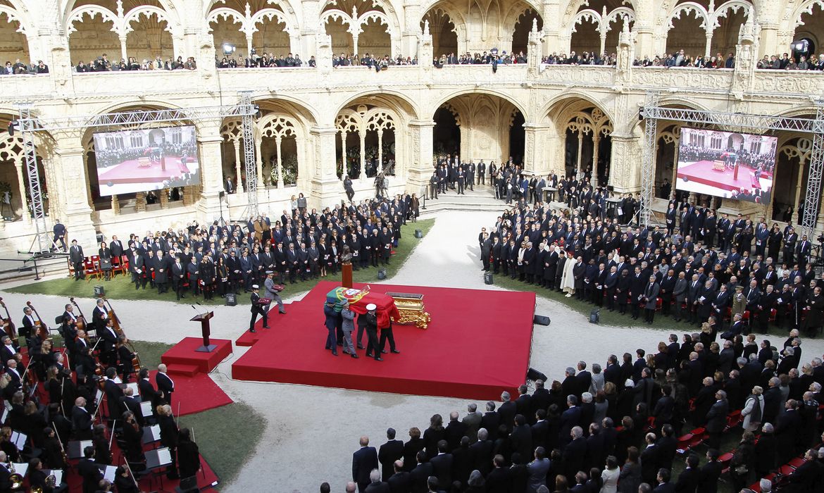 Lisboa - Solenidade fúnebre do ex-presidente de Portugal Mário Soares, no Mosteiro dos Jerónimos (Beto Barata/PR)
