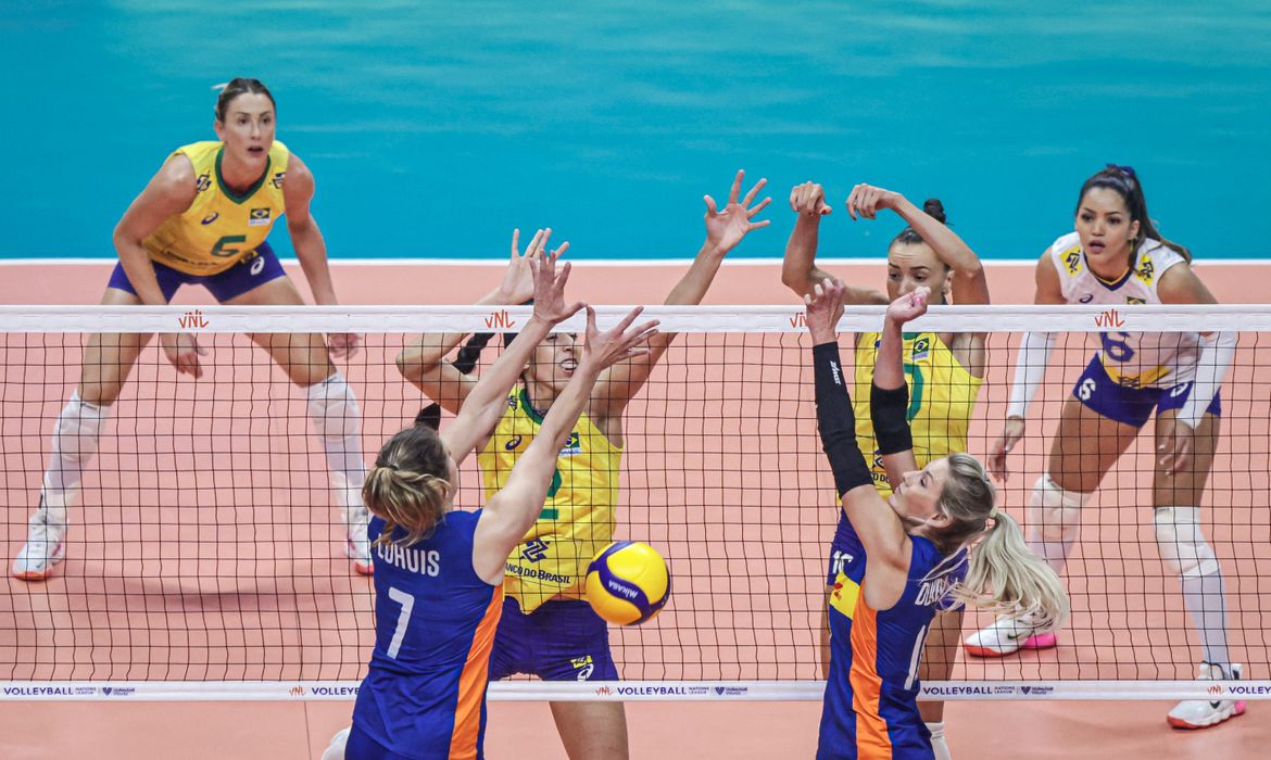 brasil, holanda, liga das nações de vôlei