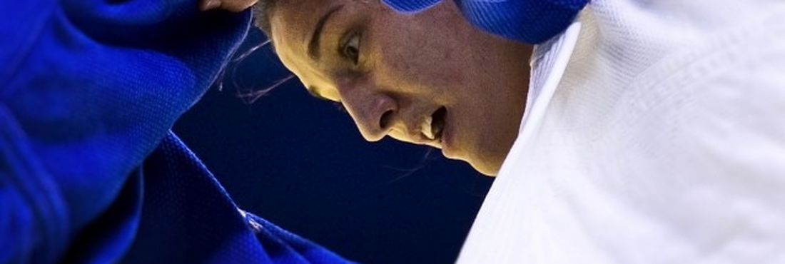 Judoca Mayra Aguiar, durante luta no Mundial de Judô 2013